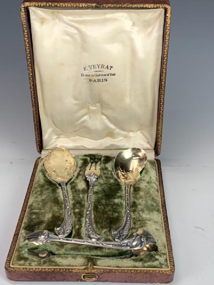 A FRENCH STERLING SILVER PATE SERVING SET (1 of 3)