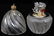 THE THEO FABERGE STERLING & CRYSTAL CORRAL EGG - 2