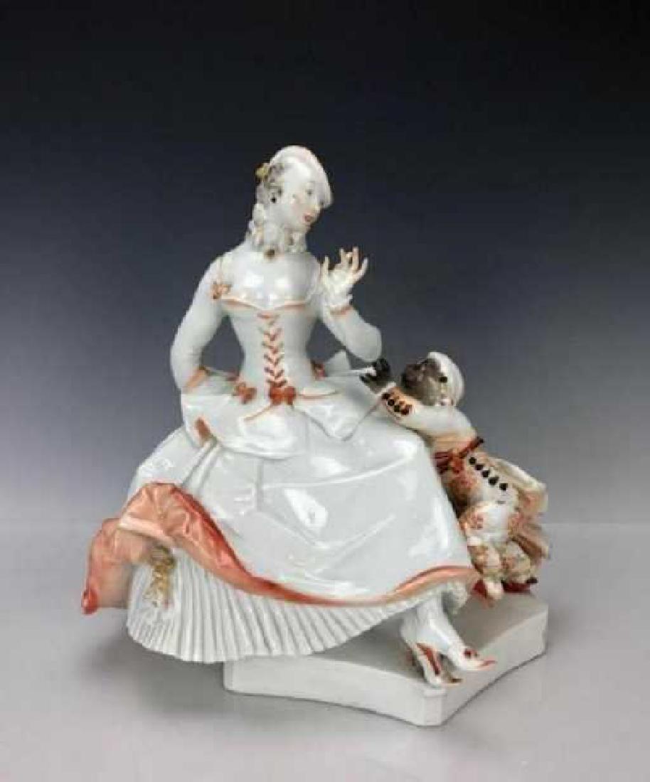 A LARGE MEISSEN GROUP CIRCA 1924/1934 PAUL SCHEURICH (1 of 1)