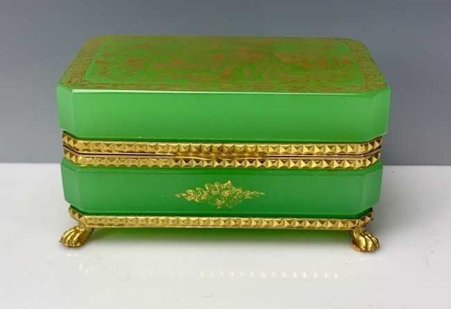 ANTIQUE FRENCH OPALINE BOX (1 of 3)
