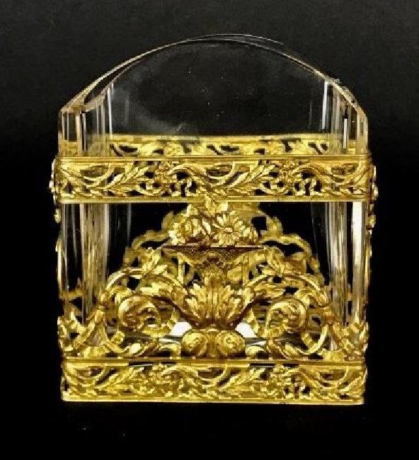 DORE BRONZE AND BACCARAT GLASS VIDE POSCH CIRCA 1900 (1 of 2)