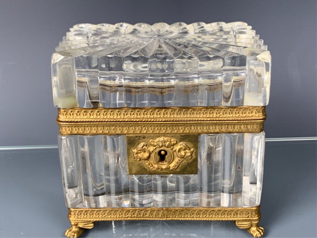 DORE BRONZE AND BACCARAT CRYSTAL BOX (1 of 3)
