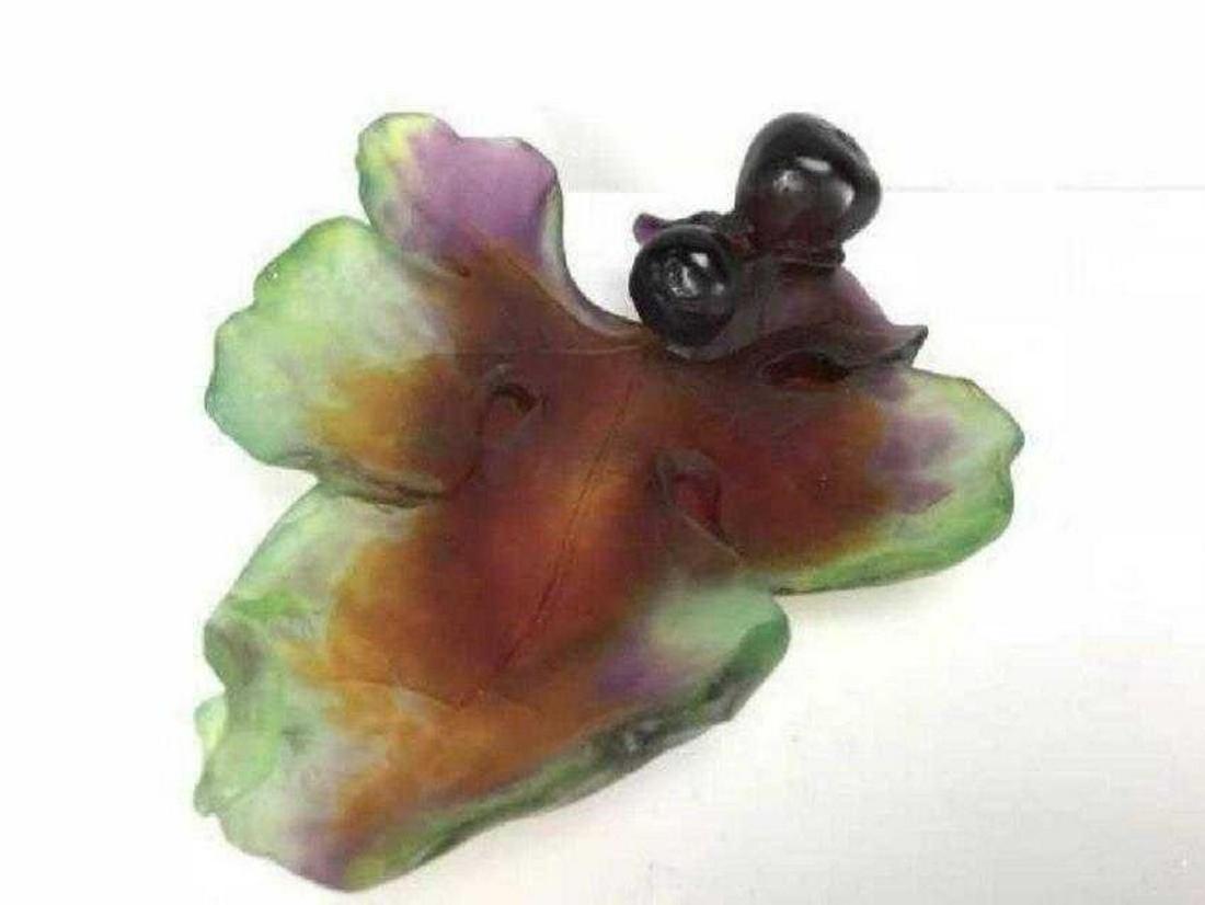 A DAUM PATE DE VERRE SNAIL DISH (1 of 3)