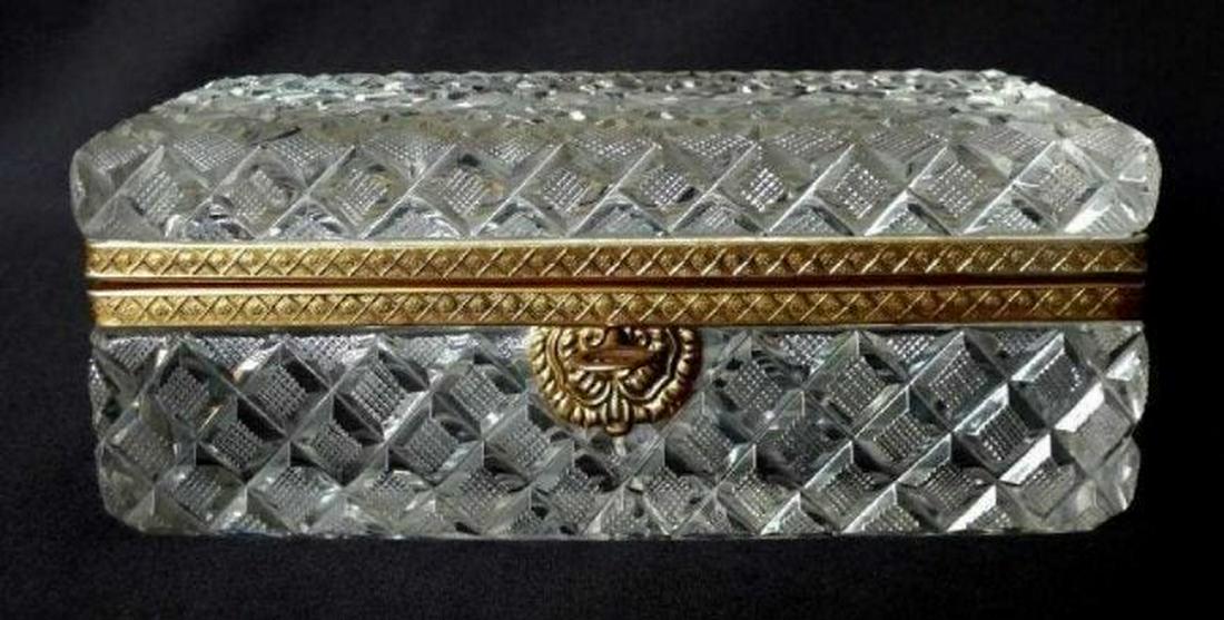 DORE BRONZE MOUNTED BACCARAT CRYSTAL BOX (1 of 3)