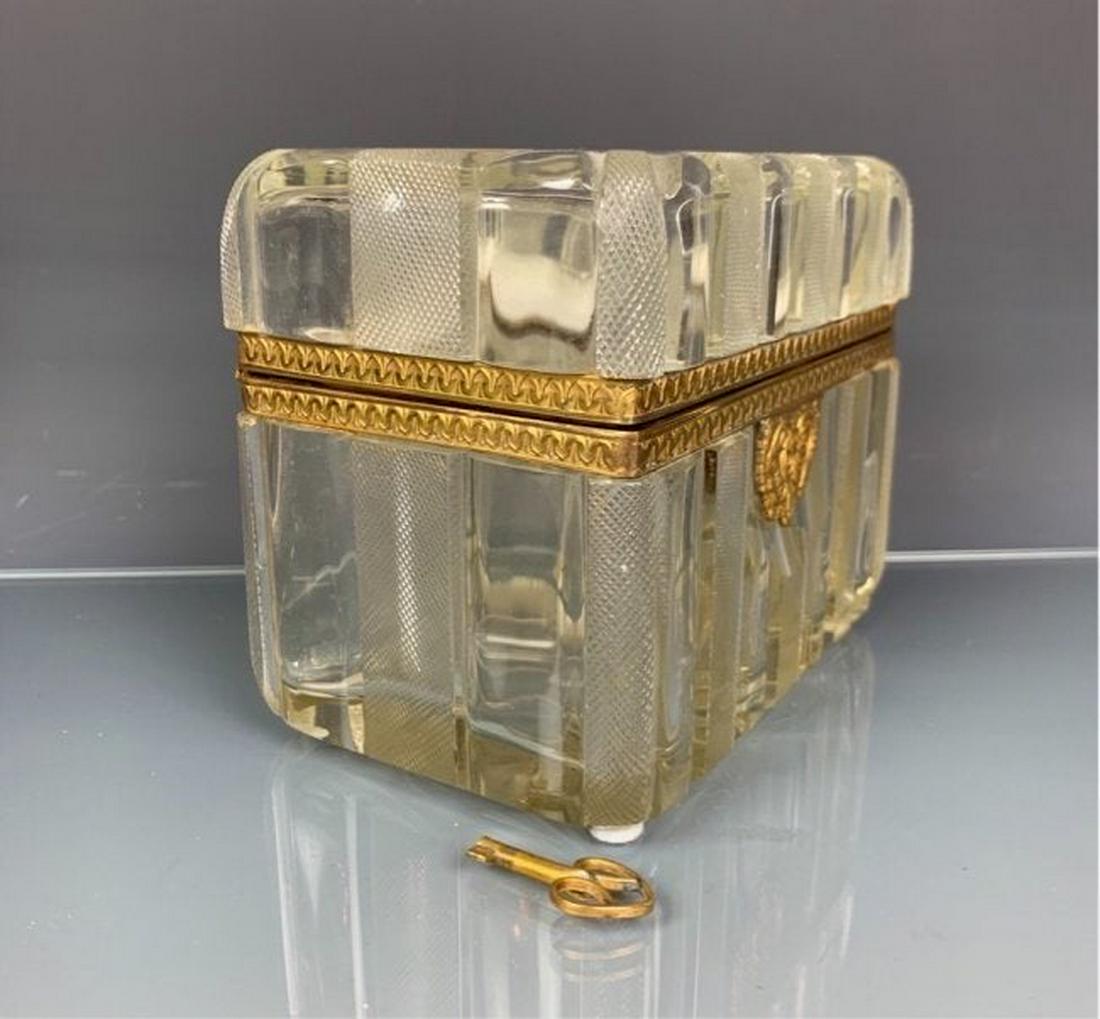 19TH C. DORE BRONZE MOUNTED BACCARAT JEWLRY BOX (1 of 2)