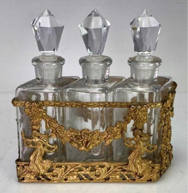 ORMOLU MOUNTED BACCARAT GLASS PERFUME BOTTLES (1 of 1)