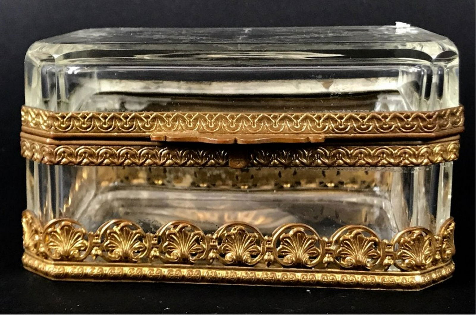 ORMOLU MOUNTED BACCARAT GLASS BOX (1 of 3)