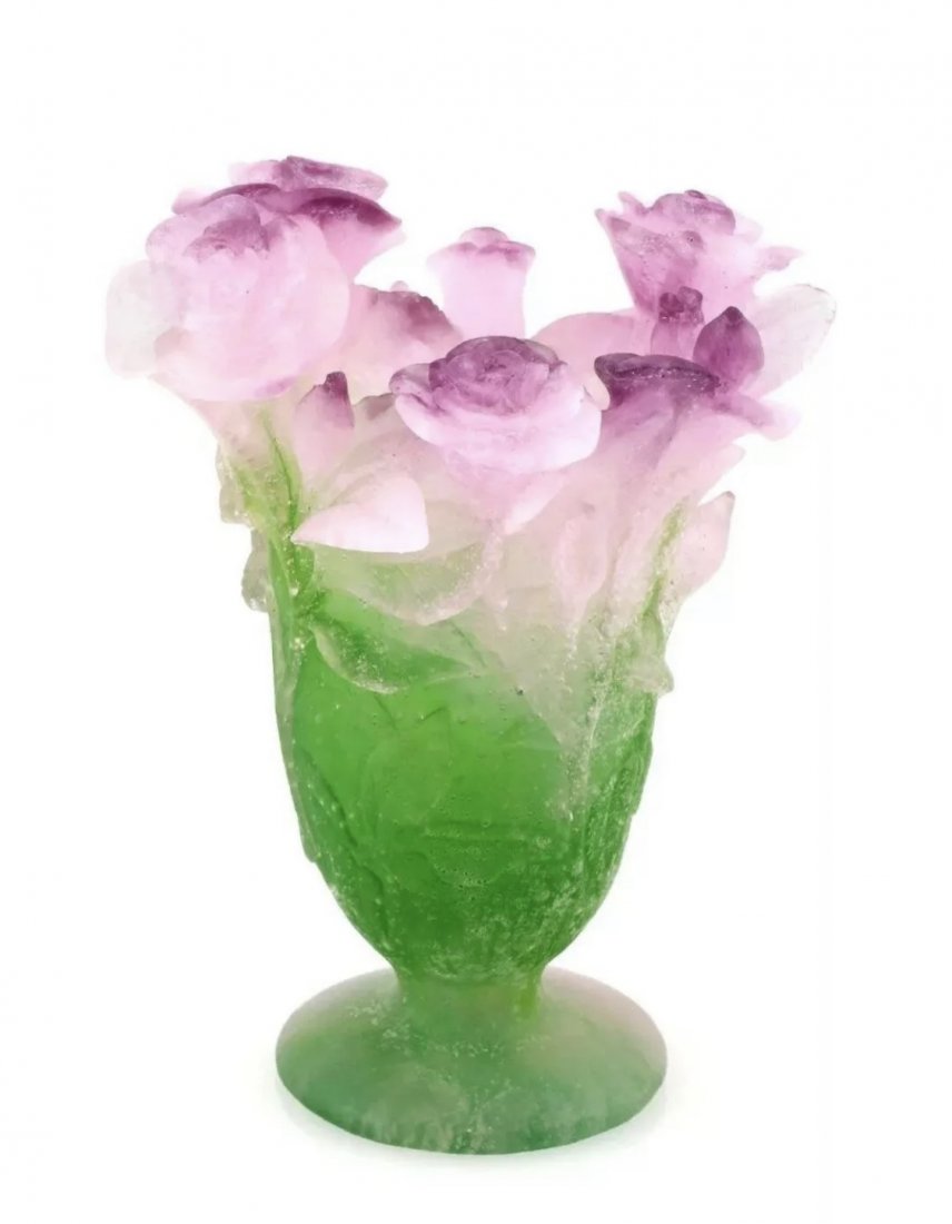 DAUM PATE DE VERRE VASE (1 of 1)