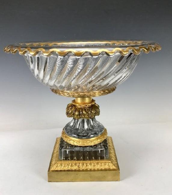 19TH C. DORE BRONZE & BACCARAT CRYSTAL CENTERPIECE (1 of 4)