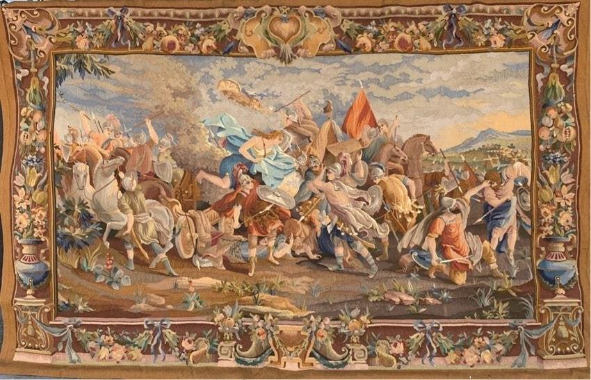 ANTIQUE FLEMISH TAPESTRY (1 of 3)