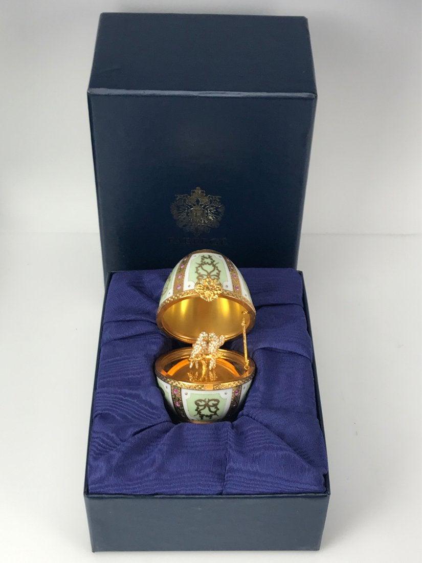 IMPERIAL FABERGE ENAMELED LIMOGE PORCELAIN EGG (1 of 7)