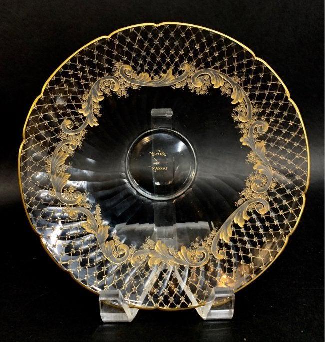 ENAMELED AND GILT DAUM NANCY DISH (1 of 3)