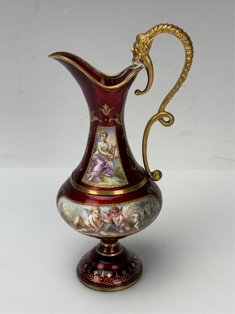 AUSTRIAN ENAMEL PITCHER (1 of 5)
