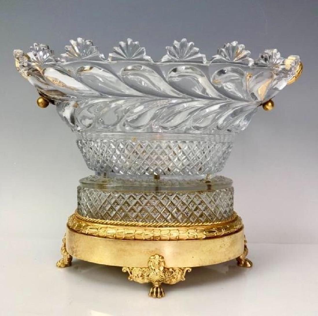 DORE BRONZE MOUNTED BACCARAT CENTERPIECE (1 of 2)