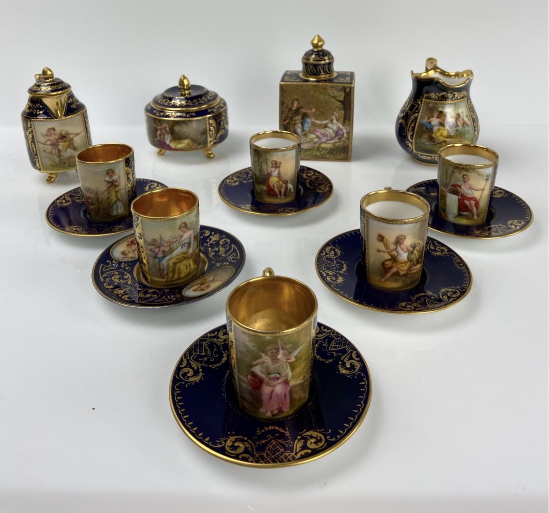 ROYAL VIENNA TEA SET CIRCA 1900 (1 of 7)