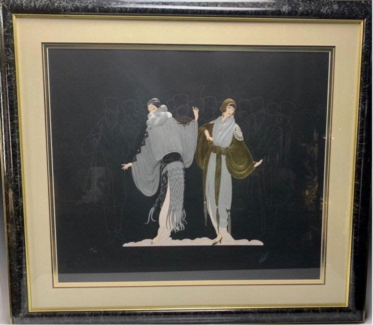 A LARGE ERTE PRINT: Limited edition 177/300 signed in pencil. Estimate $1.500-2.000