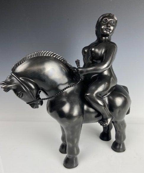 A LARGE SIGNED BOTERO BRONZE (1 of 2)