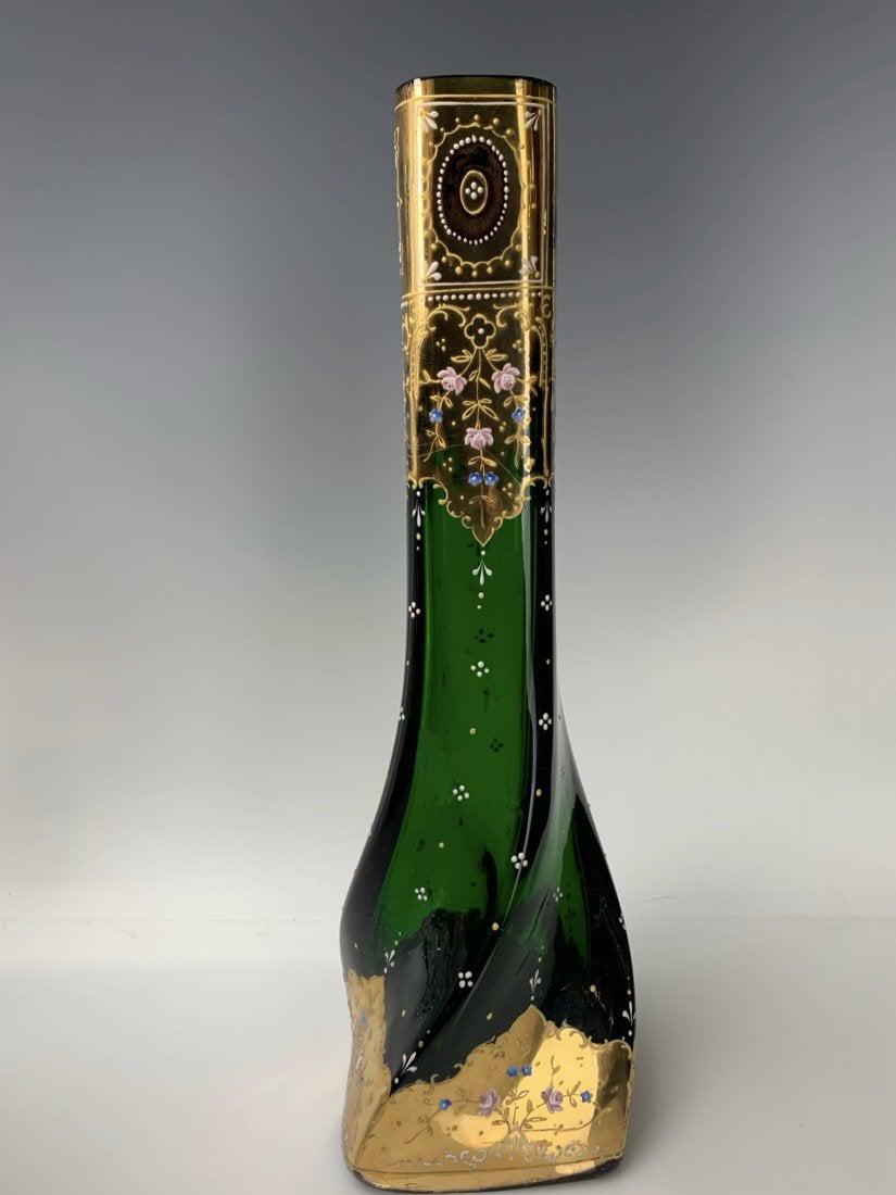 19TH C. ENAMELED MOSER VASE (1 of 2)
