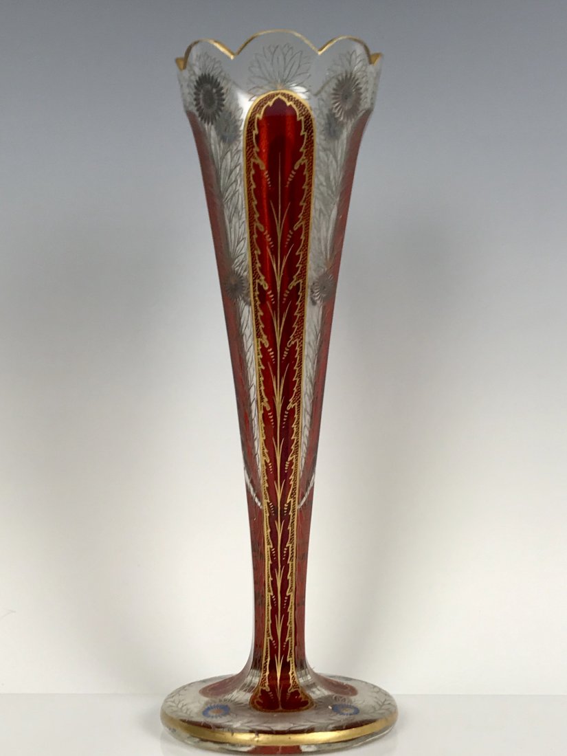 A LARGE MOSER VASE (1 of 2)