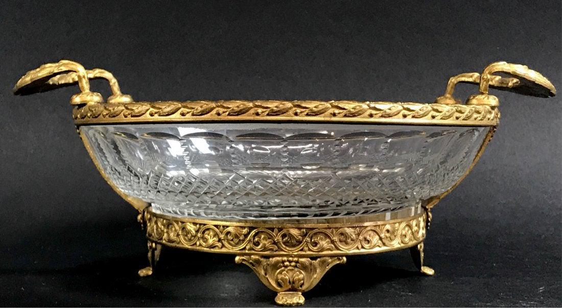 19TH C. ORMOLU MOUNTED BACCARAT GLASS BOWL (1 of 2)