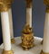 TIFFANY & CO. DORE BRONZE AND WHITE MARBLE CLOCK SET - 2
