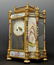19TH C. FRENCH SEVRES AND CHAMPLEVE ENAMEL CLOCK SET - 4