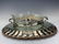 GERMAN ART NOUVEAU SILVER AND CRYSTAL CENTERPIECE