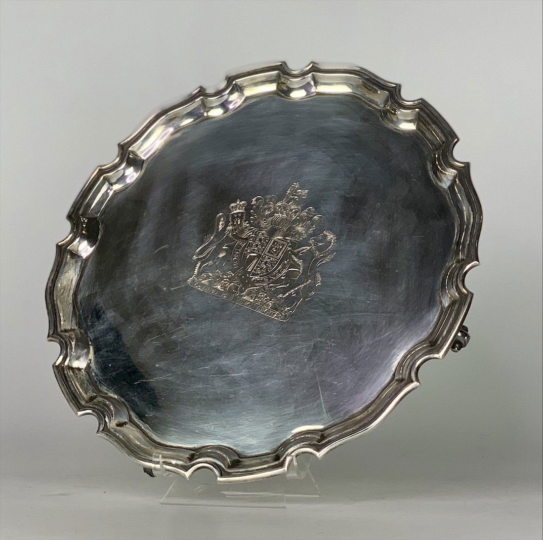 ENGLISH STERLING SILVER SALVER (1 of 3)