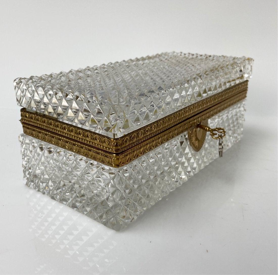 ORMOLU MOUNTED BACCARAT CRYSTAL BOX (1 of 3)