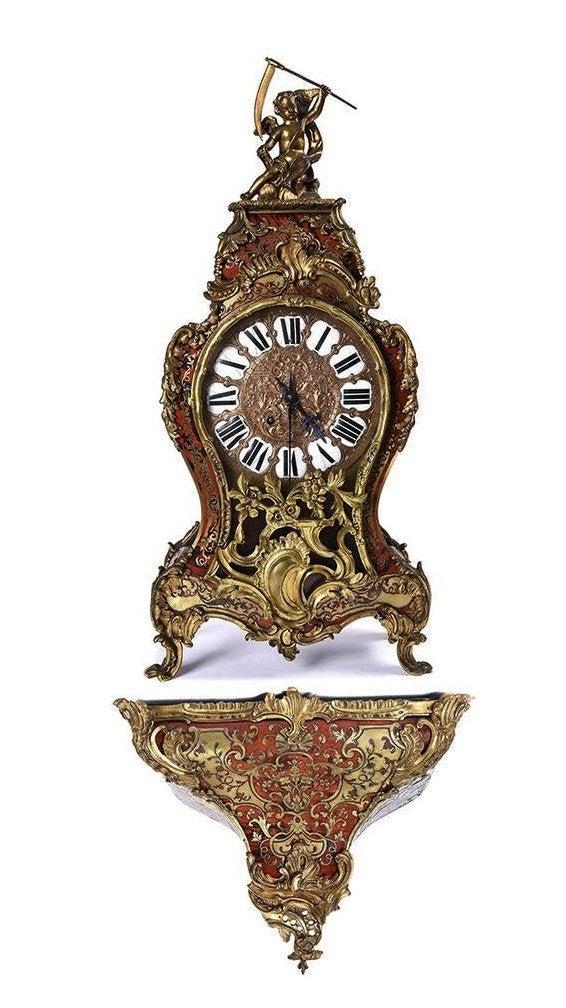 A LARGE 19TH C. BOULLE CLOCK (1 of 1)
