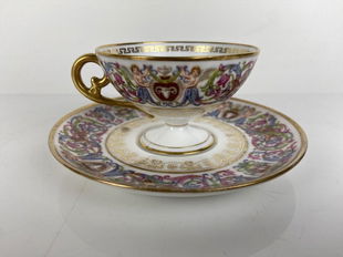 Sevres Gilt Trimmed Cup Saucer Napoleonic Jul 29 C Biddle Auction Gallery Inc In Fl Sevres Gilt Trimmed Cup Saucer Napoleonic Jul 29 C Biddle Auction Gallery Inc In Fl