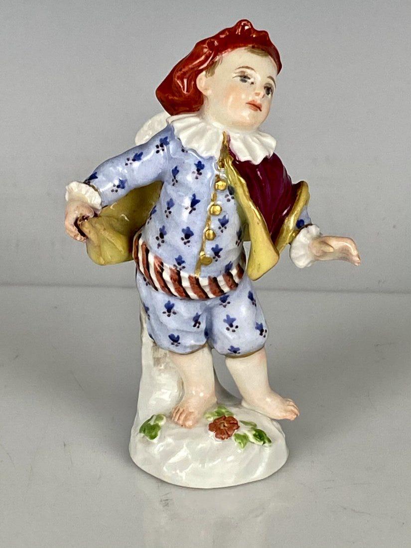 19TH C. MEISSEN FIGURE: Measures 4 inches high. $600-800