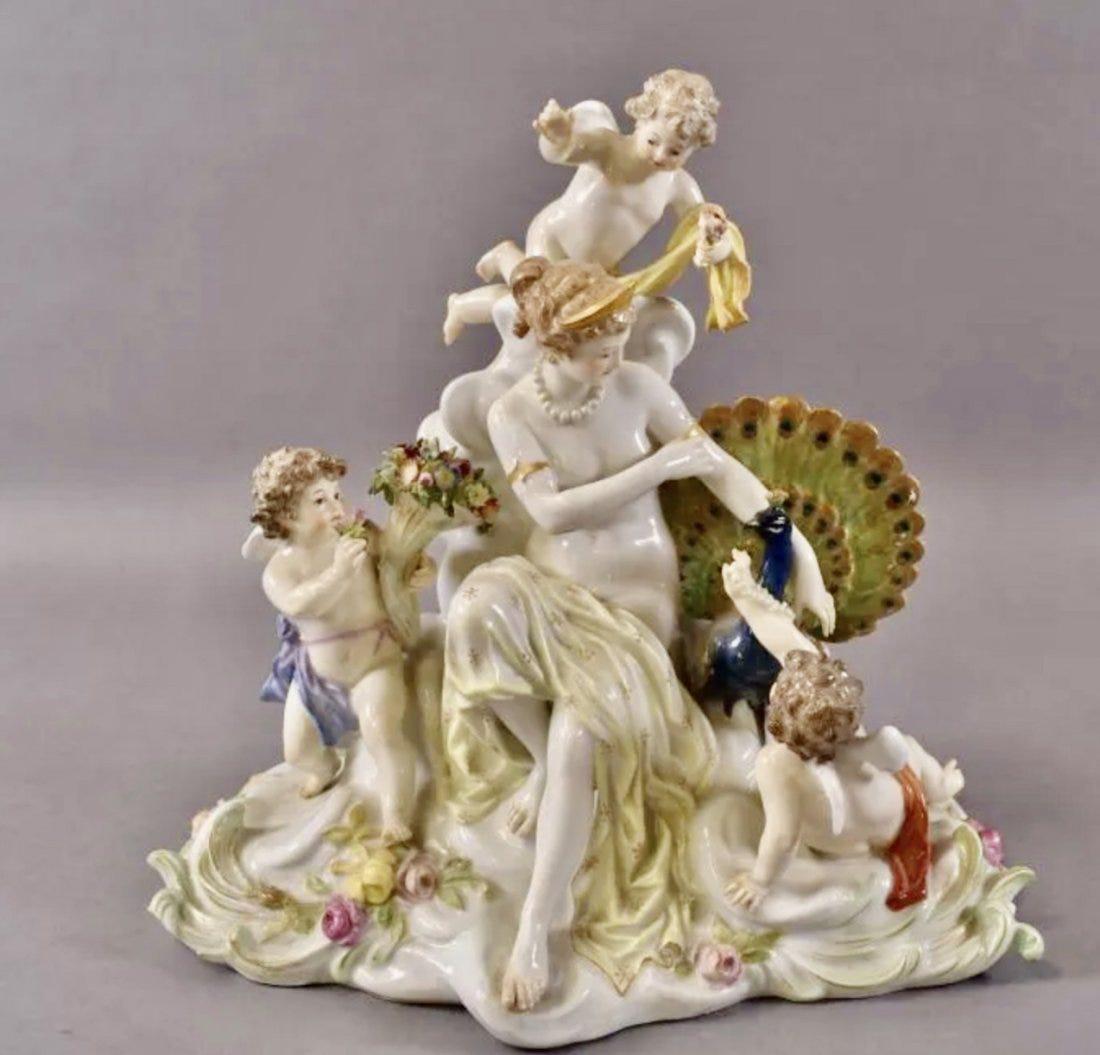 MEISSEN PORCELAIN GROUP Ã‚Â“THE TRIUMPH OF JUNO" (1 of 2)