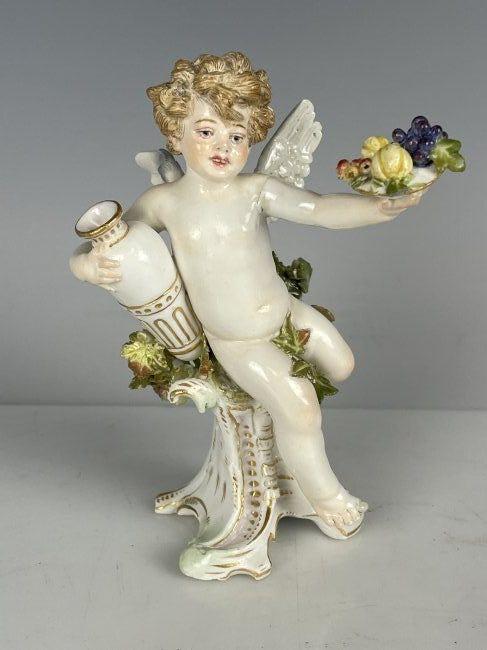 19TH C. MEISSEN CHERUB: Measures 6 inches high. Estimate $800-1.000