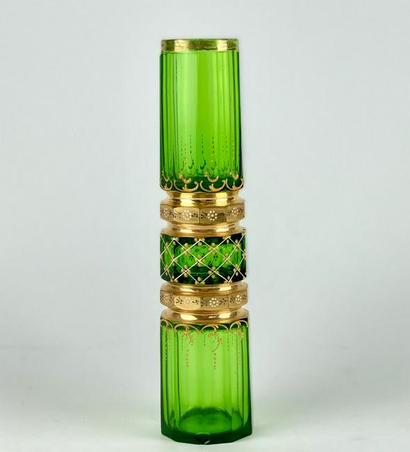 19TH C. ENAMELED MOSER VASE (1 of 2)