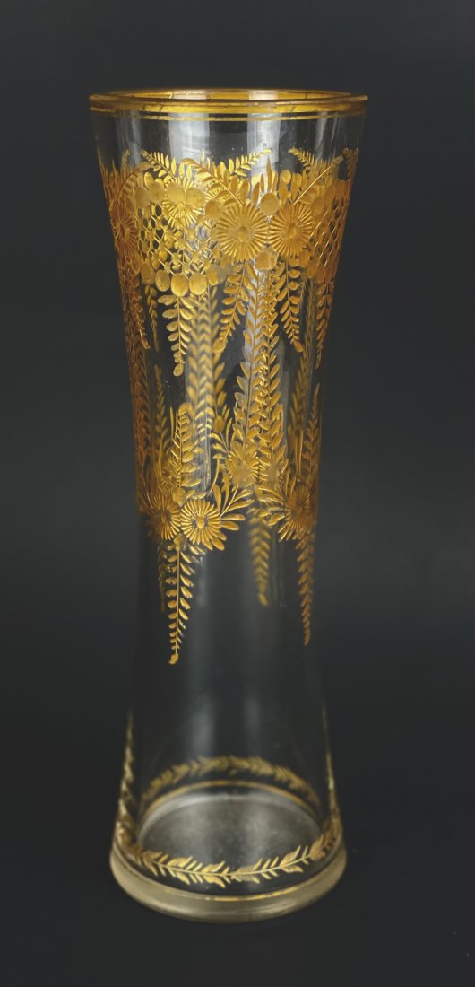 INTAGLIO CUT AND GILY MOSER VASE (1 of 2)