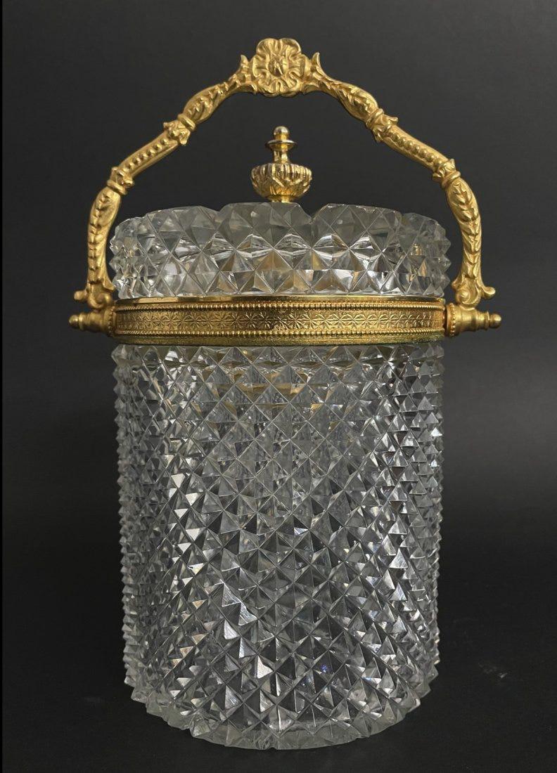 DORE BRONZE MOUNTED BACCARAT CRYSTAL ICE BUCKET (1 of 3)