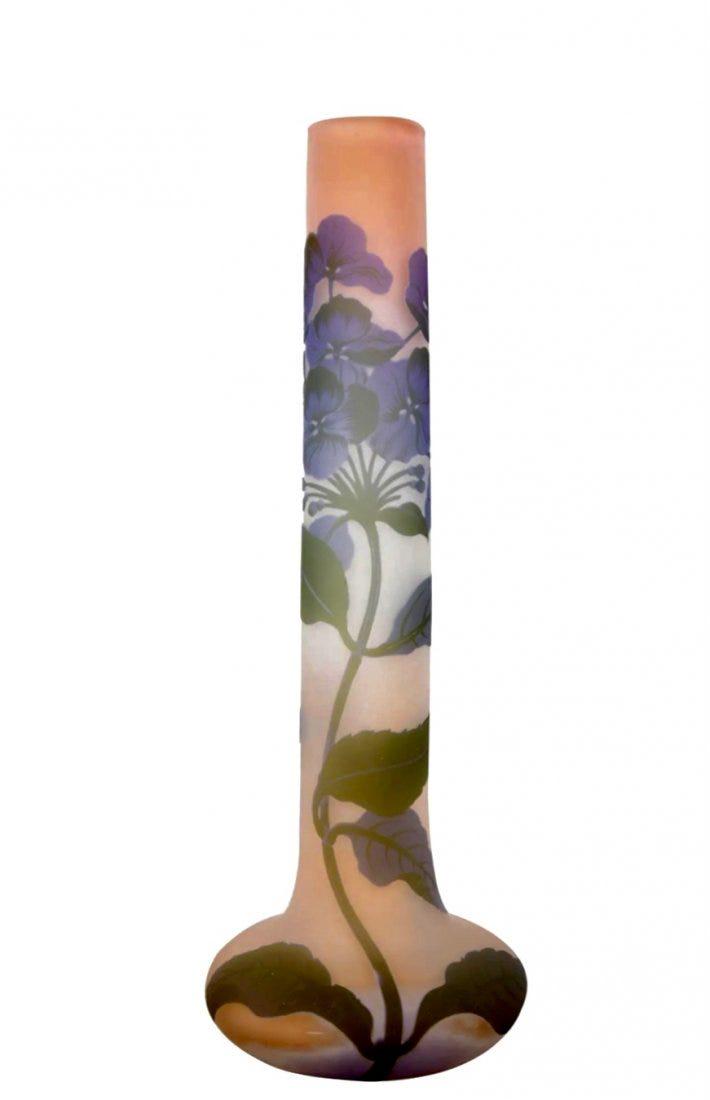 LARGE GALLE CAMEO GLASS VASE (1 of 3)