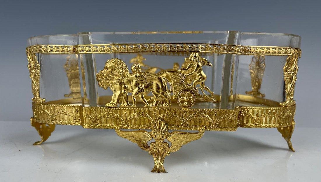 EMPIRE STYLE ORMOLU MOUNTED BACCARAT BOWL (1 of 4)