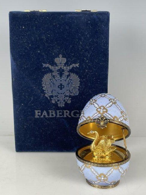 IMPERIAL FABERGE LIMOGES PORCELAIN EGG (1 of 5)
