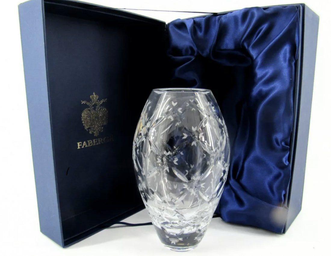 IMPERIAL FABERGE CUT CRYSTAL VASE (1 of 3)