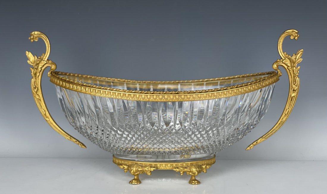 A LARGE DORE BRONZE AND BACCARAT CRYSTAL CENTERPIECE (1 of 3)