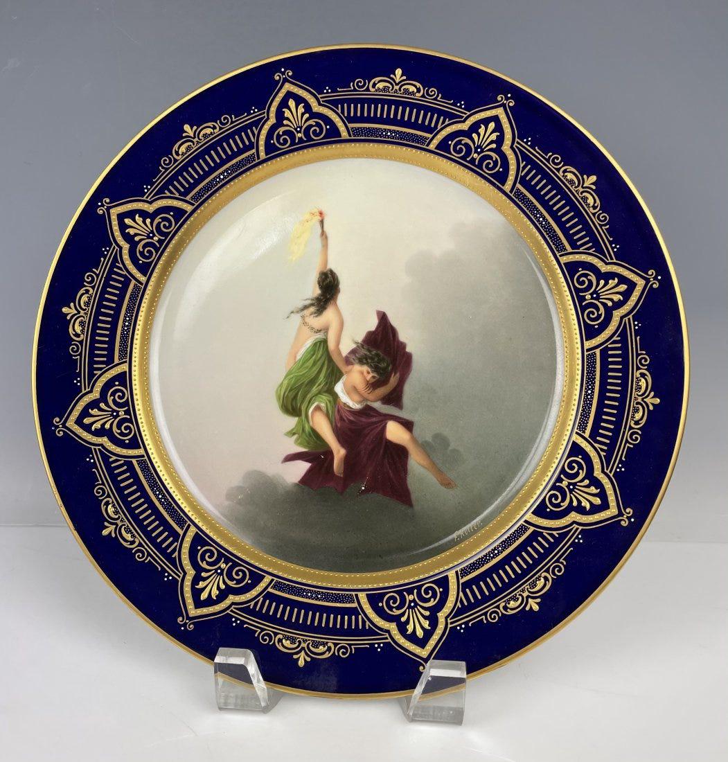 19TH C. ROYAL VIENNA PORCELAIN PLATE (1 of 4)