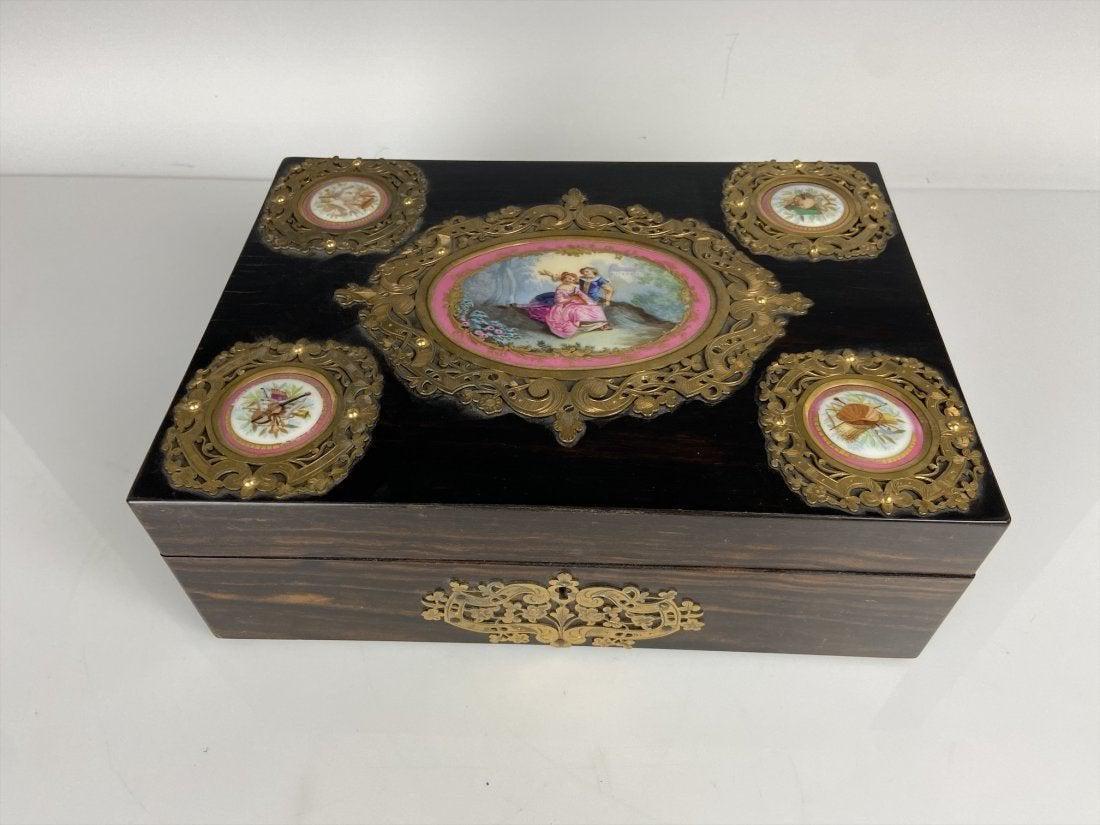 19TH C. ORMOLU AND SEVRES PORCELAIN MOUNTED BOX (1 of 4)