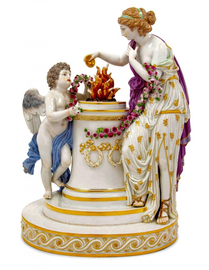 A LARGE MEISSEN GROUP (1 of 6)