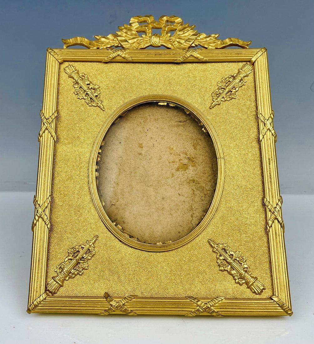 19TH C. EMPIRE STYLE DORE BRONZE FRAME (1 of 3)