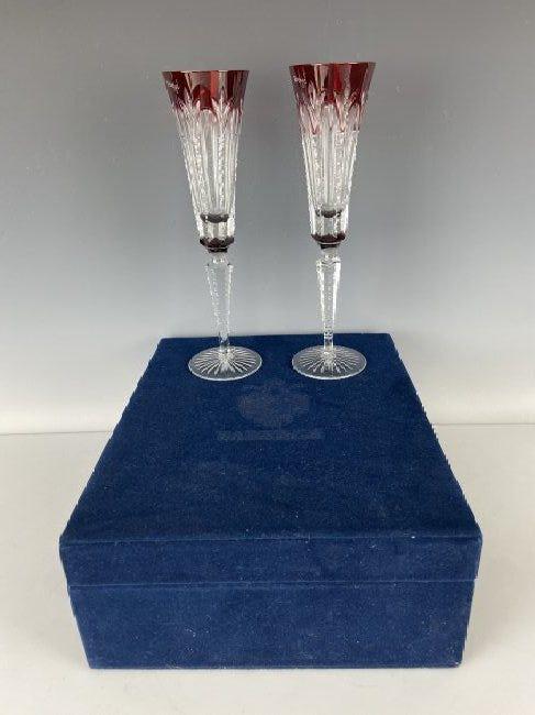 A PAIR OF ROYAL FABERGE CRYSTAL CHAMPAGNE COUPS (1 of 4)
