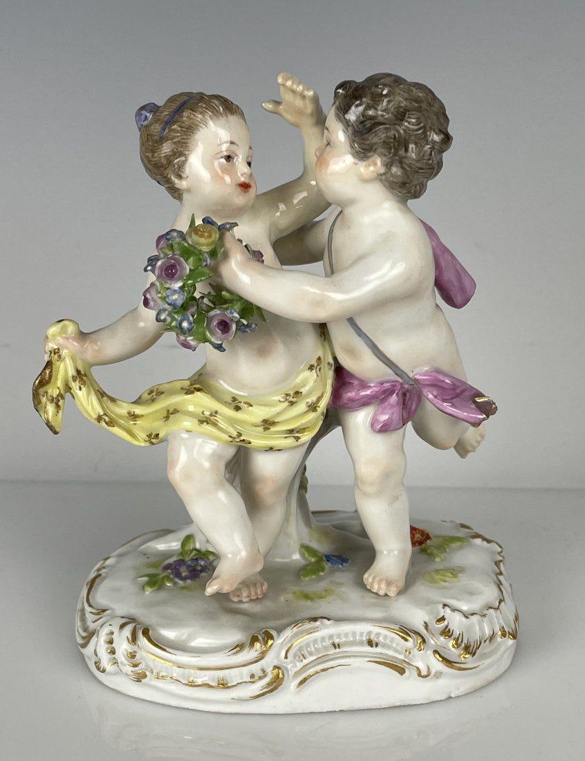 19TH C. MEISSEN GROUP: First quality. Measures 5 inches high. Estimate $600-800