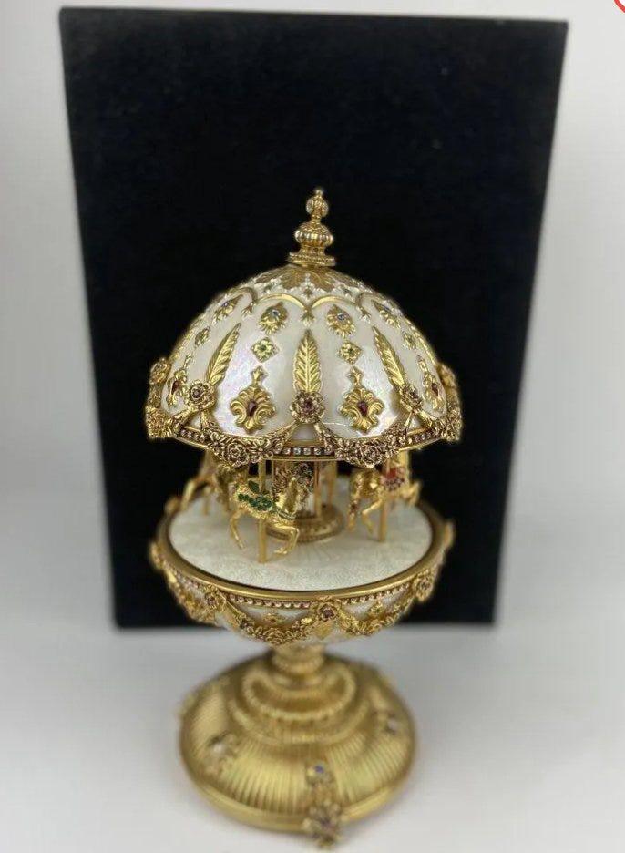 THE IMPERIAL FABERGE CAROUSEL MUSICAL EGG (1 of 4)