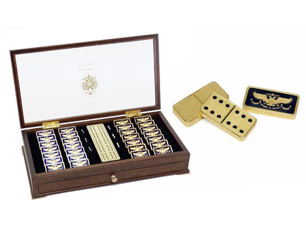 IMPERIAL HOUSE OF FABERGE ENAMELLED DOMINO SET (1 of 2)